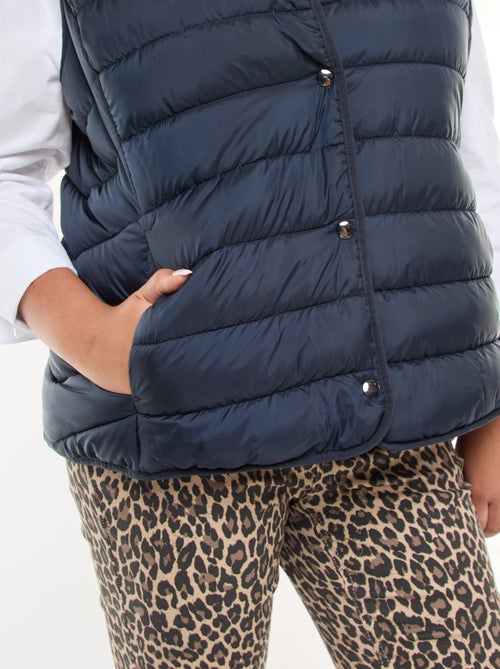 Blusão sem mangas com molas de pressão - Kiabi