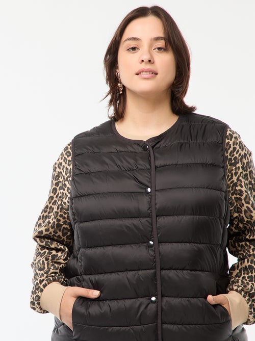 Blusão sem mangas com molas de pressão - Kiabi