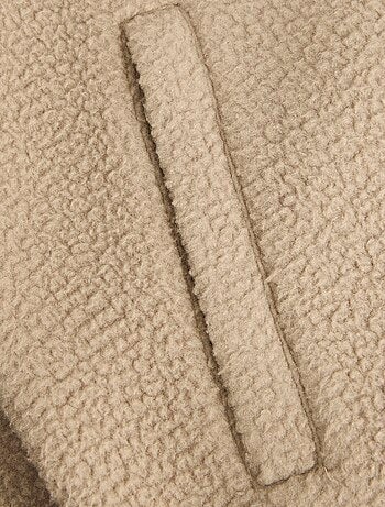 Blusão sem mangas 'JJrebel' com efeito borrego contrastante