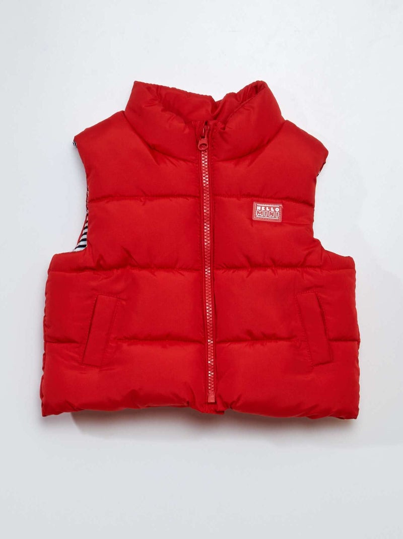 Blusão sem mangas VERMELHO - Kiabi