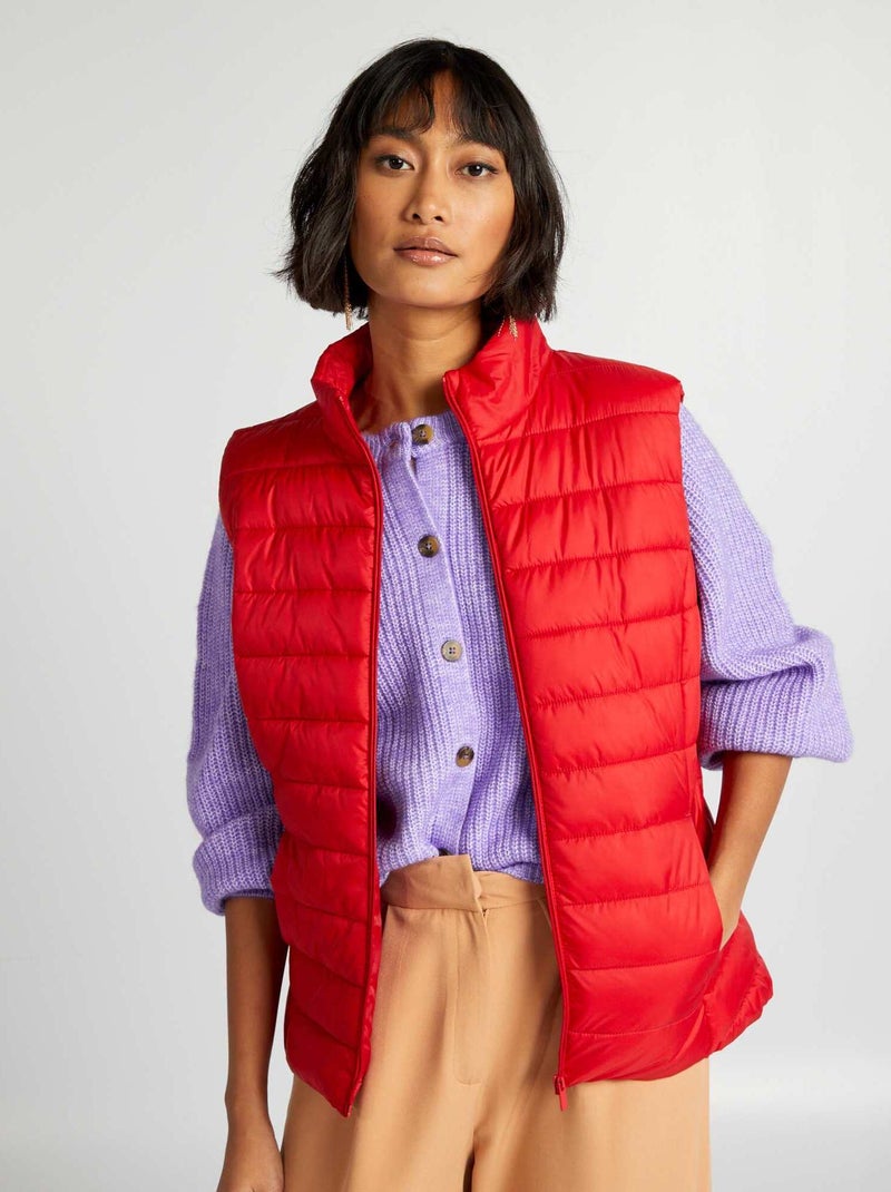 Blusão sem mangas VERMELHO - Kiabi