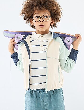 Blusão sportswear com capuz