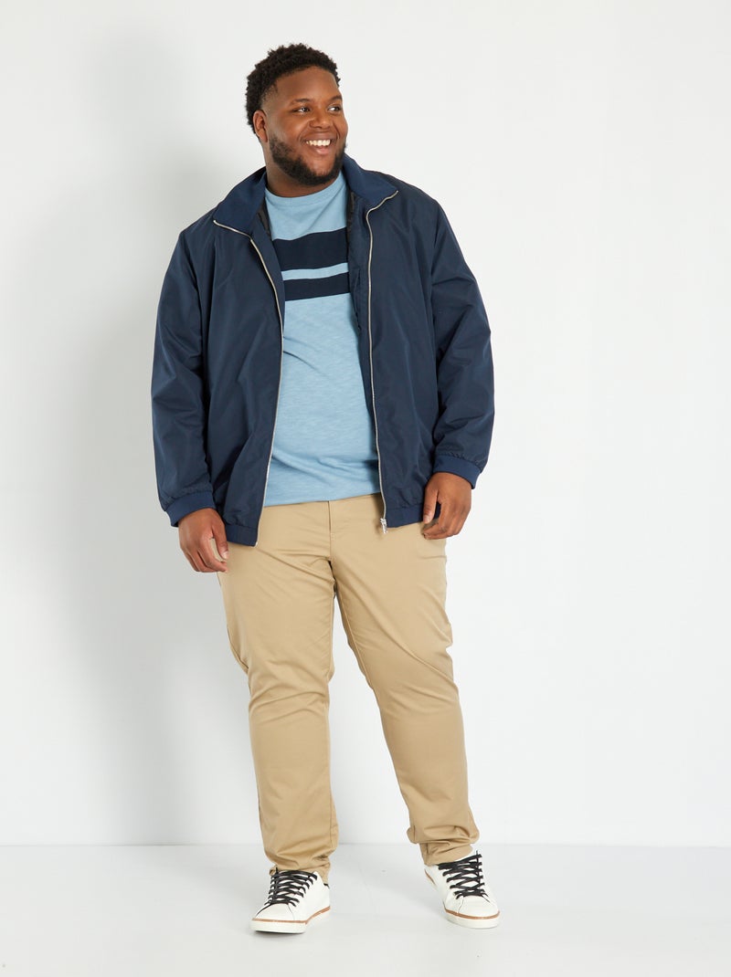 Blusão tipo bomber Azul Marinho - Kiabi