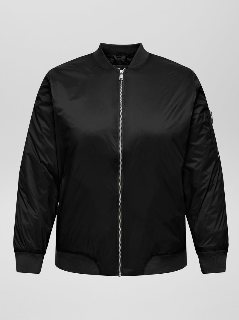 Blusão tipo bomber 'Only Carmakoma' Preto - Kiabi