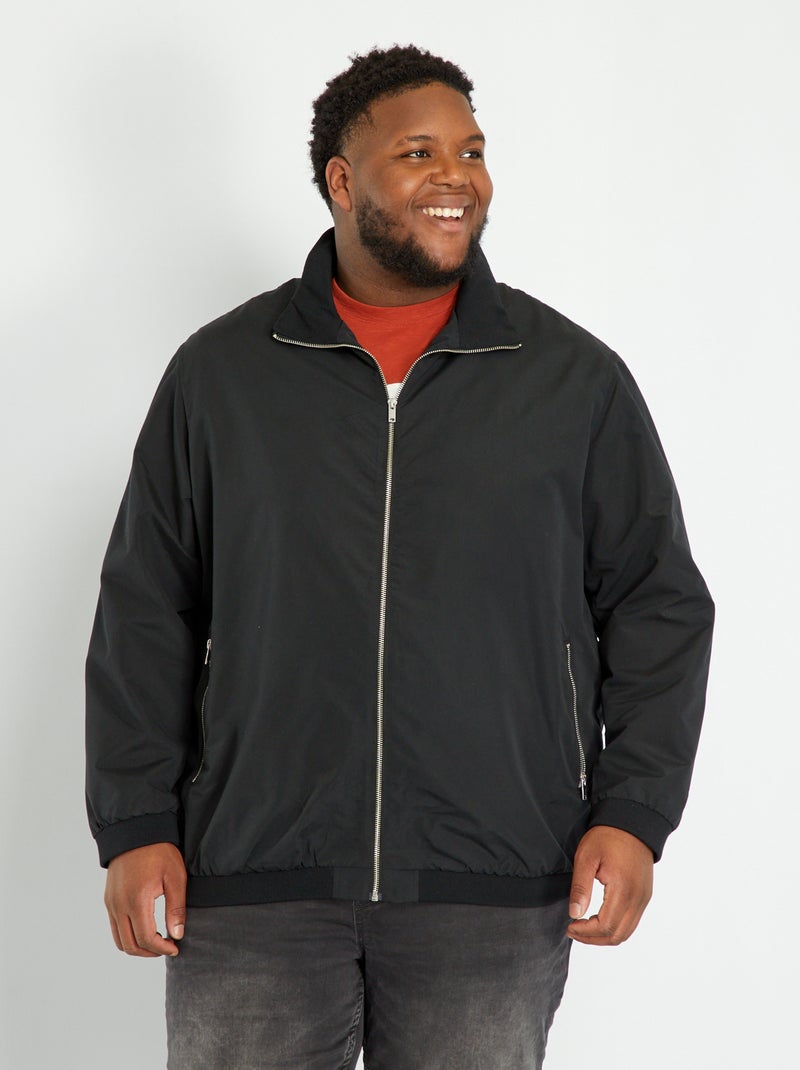 Blusão tipo bomber Preto - Kiabi