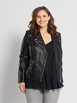 Blusão tipo motard - Kiabi