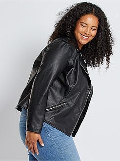 Blusão tipo motard - Kiabi