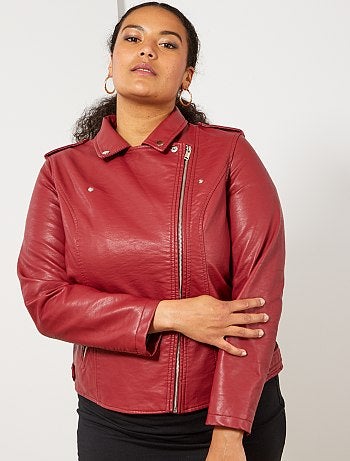 Blusão tipo motard - Kiabi