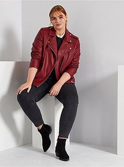 Blusão tipo motard - Kiabi