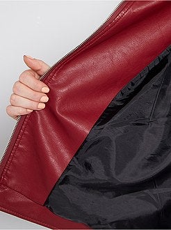 Blusão tipo motard - Kiabi