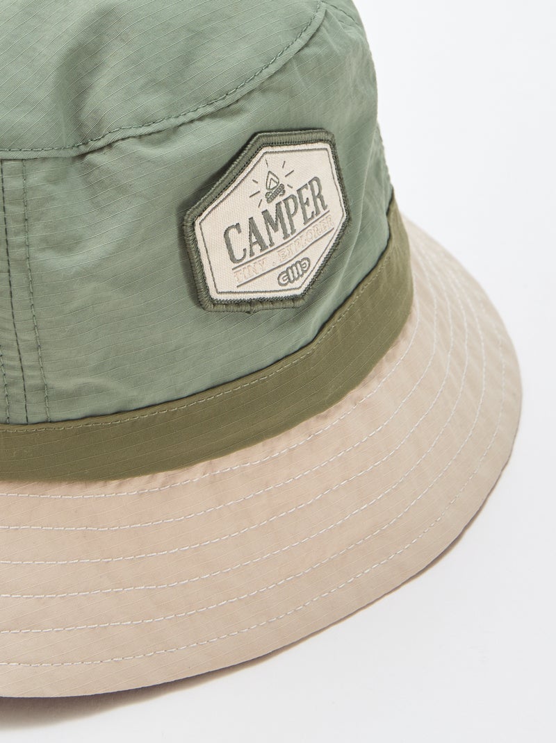 Bob bicolor estilo campista Caqui - Kiabi