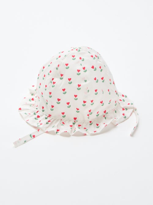 Bob estampado com folho e laços - Kiabi