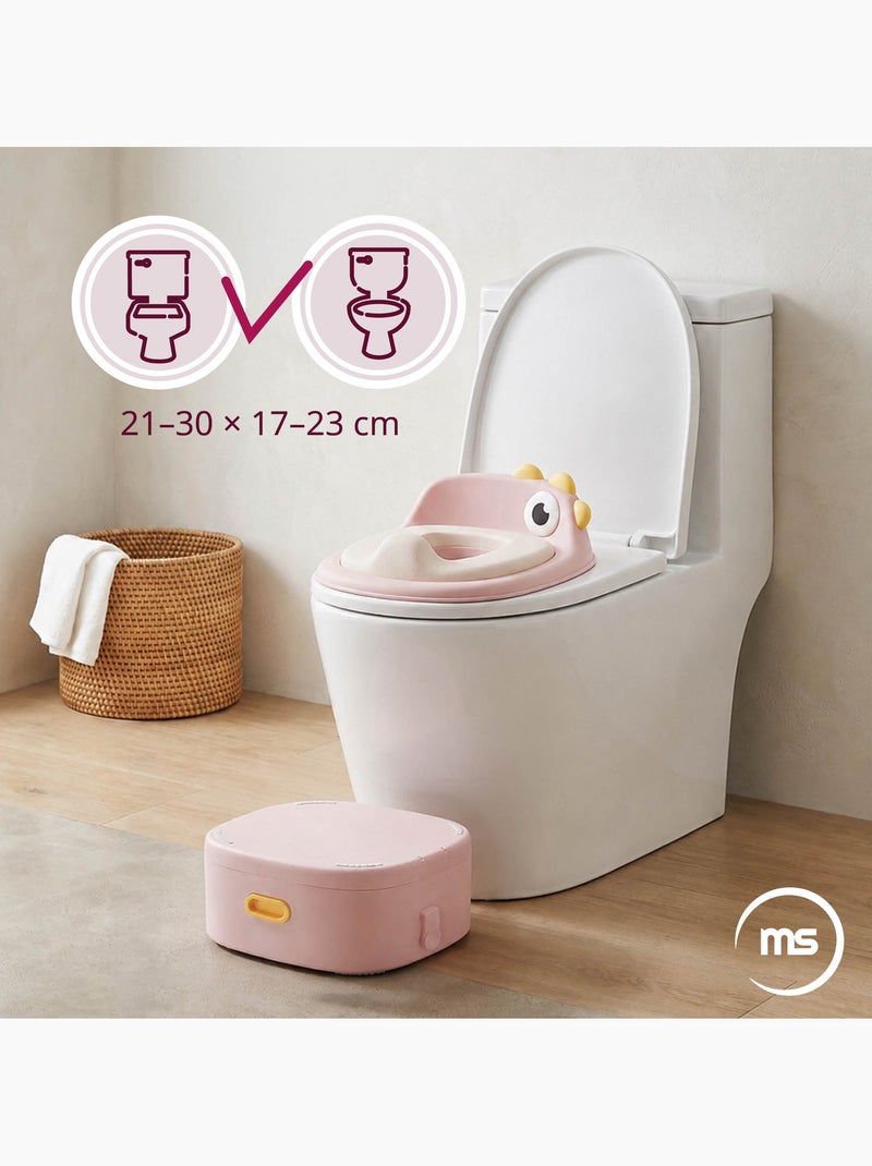 Bocal evolutivo 3 em 1 redutor wc degrau pintainho rosa moby-system Rosa - Kiabi