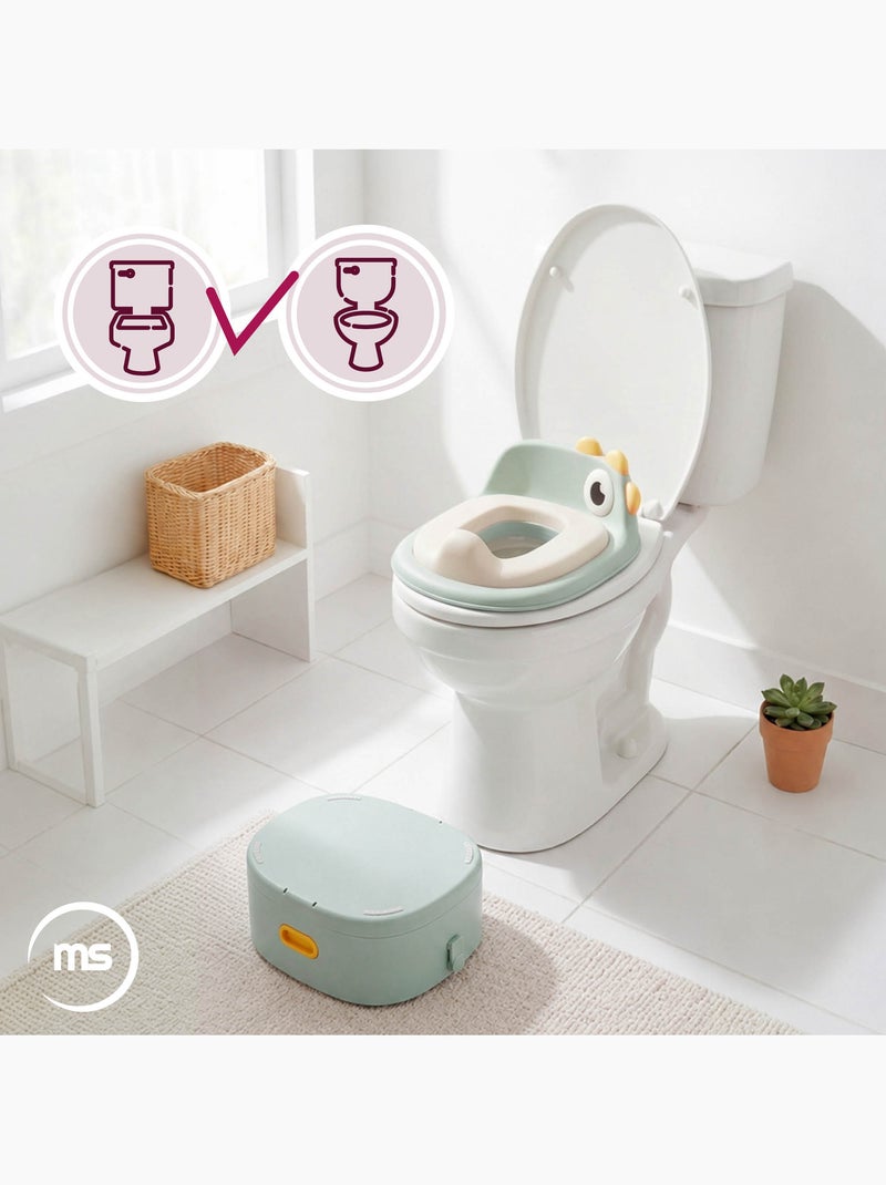 Bocal evolutivo 3 em 1 redutor wc degrau pintainho sálvia moby-system Verde - Kiabi