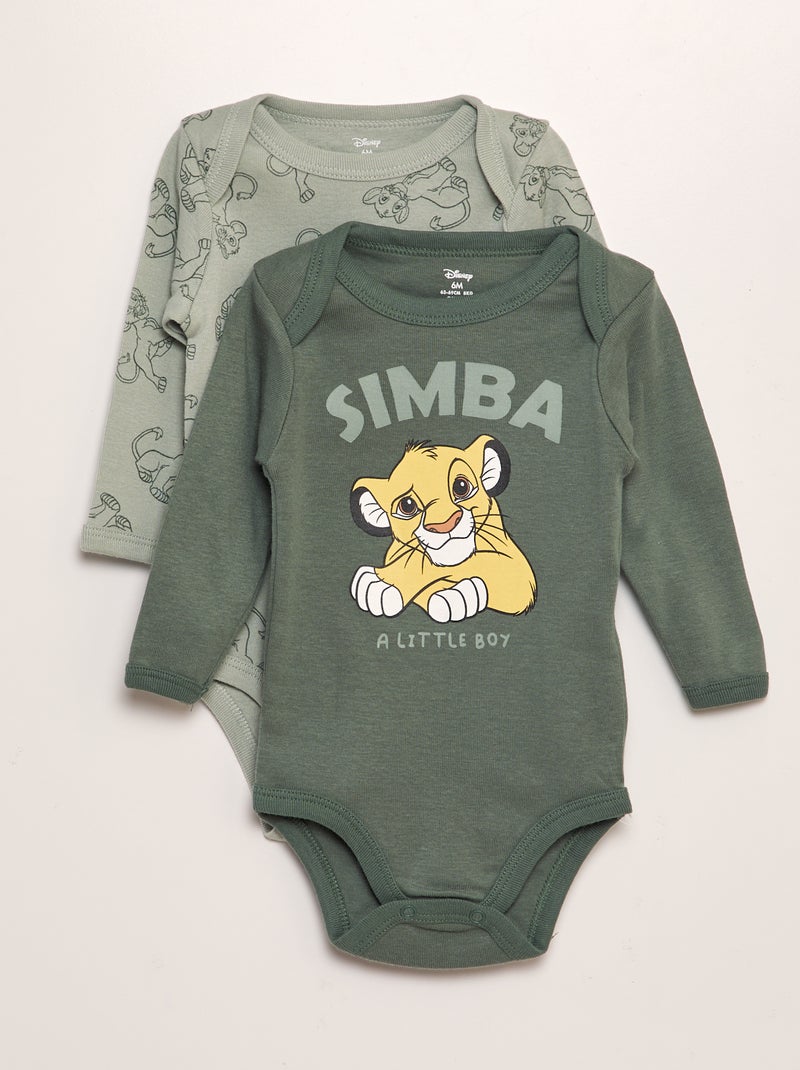 Bodies 'Disney' em jersey - lote de 2 VERDE - Kiabi