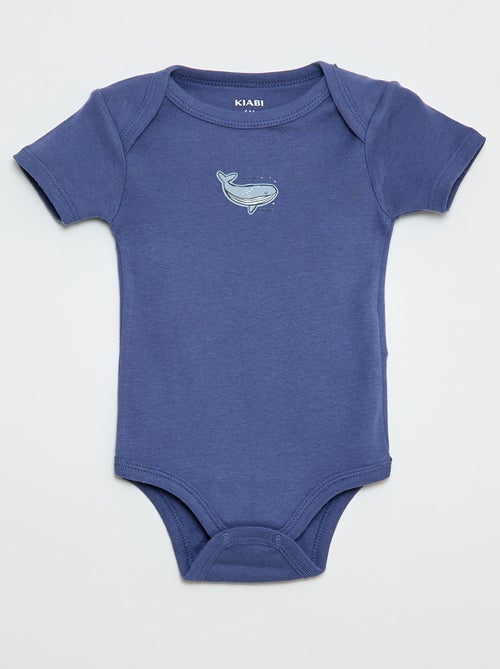 Bodies estampados em algodão - lote de 3 - Kiabi