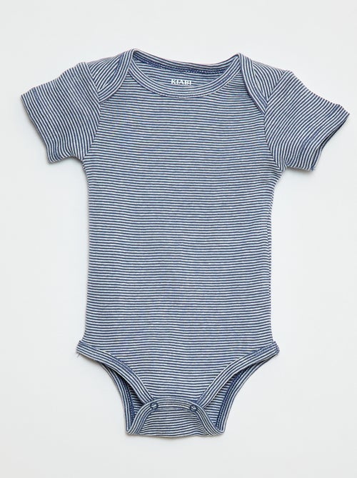 Bodies estampados em algodão - lote de 3 - Kiabi