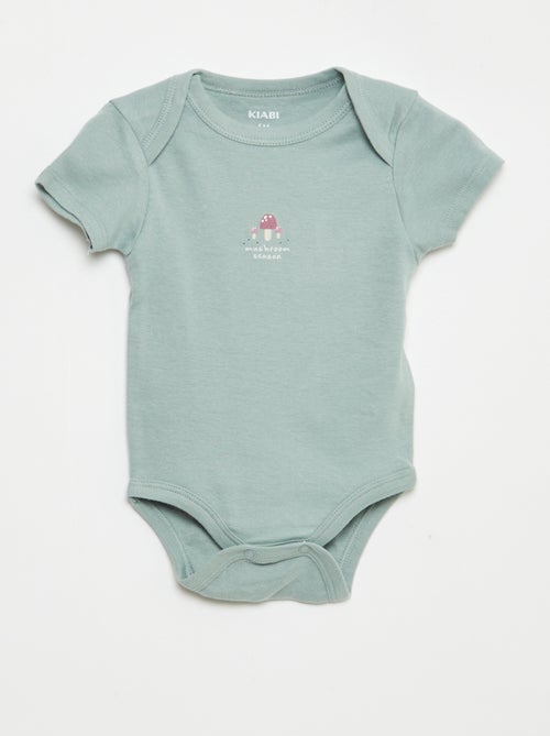 Bodies estampados em algodão - lote de 3 - Kiabi