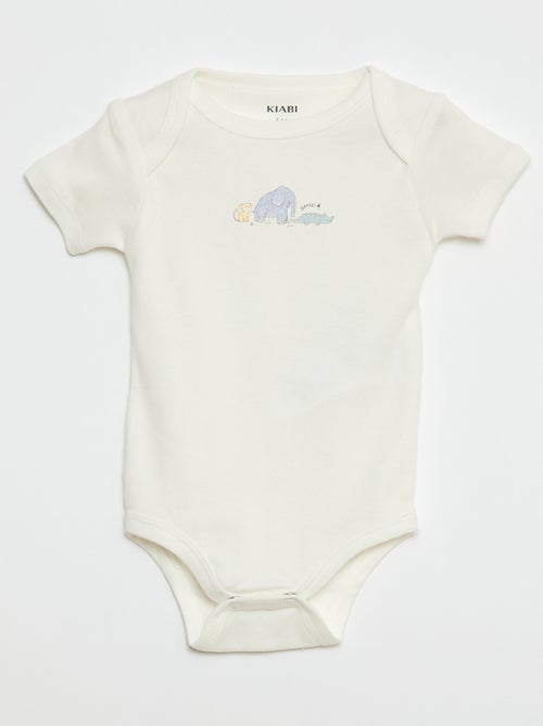 Bodies estampados em algodão - lote de 3 - Kiabi