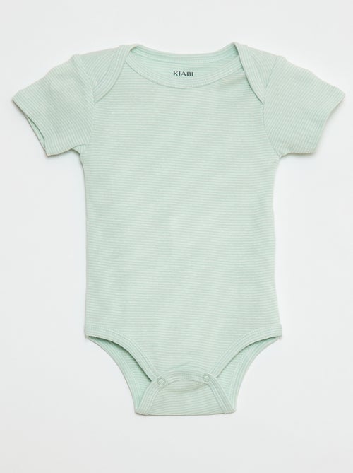 Bodies estampados em algodão - lote de 3 - Kiabi