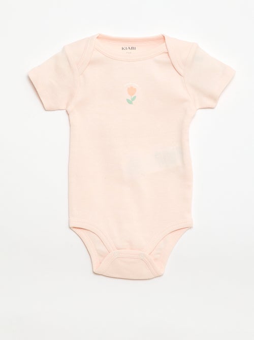 Bodies estampados em algodão - lote de 3 - Kiabi