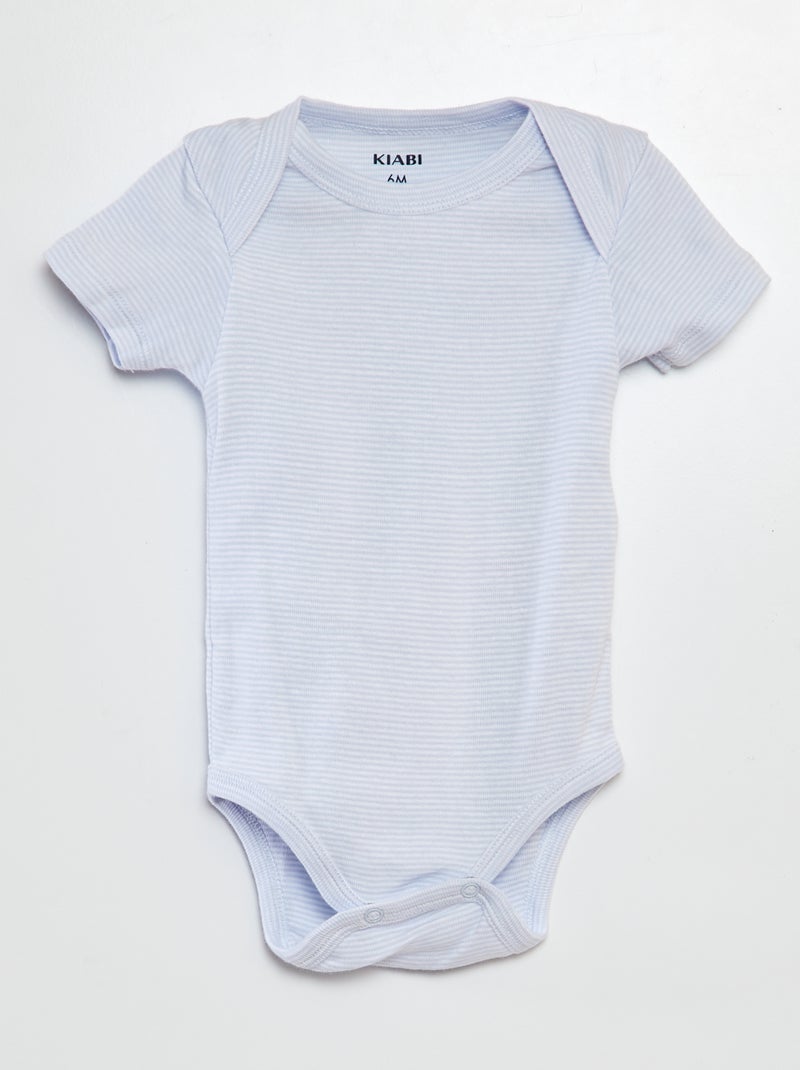 Bodies estampados em algodão - lote de 3 ROSA - Kiabi