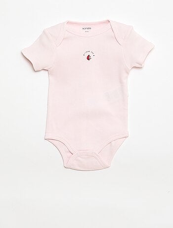 Bodies estampados em algodão - lote de 3