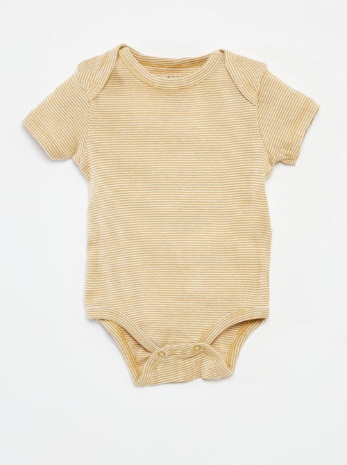 Bodies estampados em algodão - lote de 3 - Kiabi