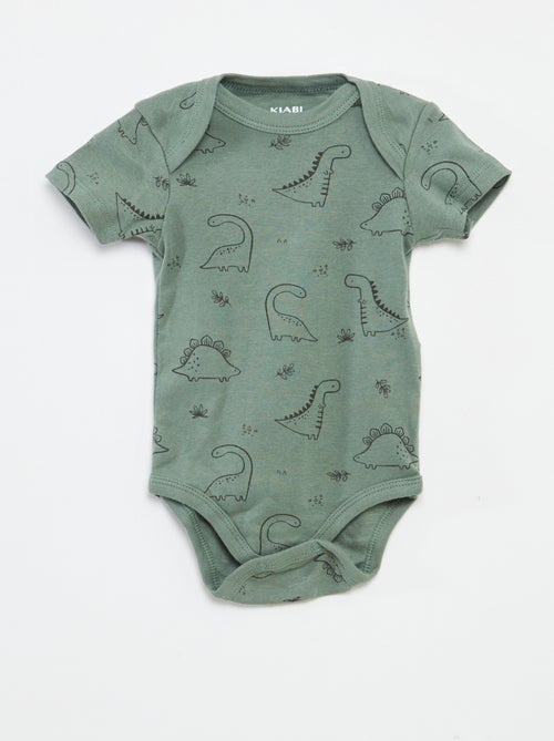 Bodies estampados em algodão - lote de 3 - Kiabi
