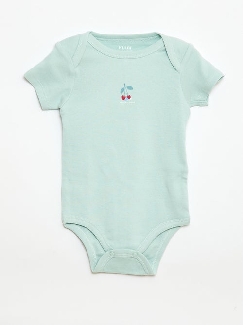 Bodies estampados em algodão - lote de 3 - Kiabi