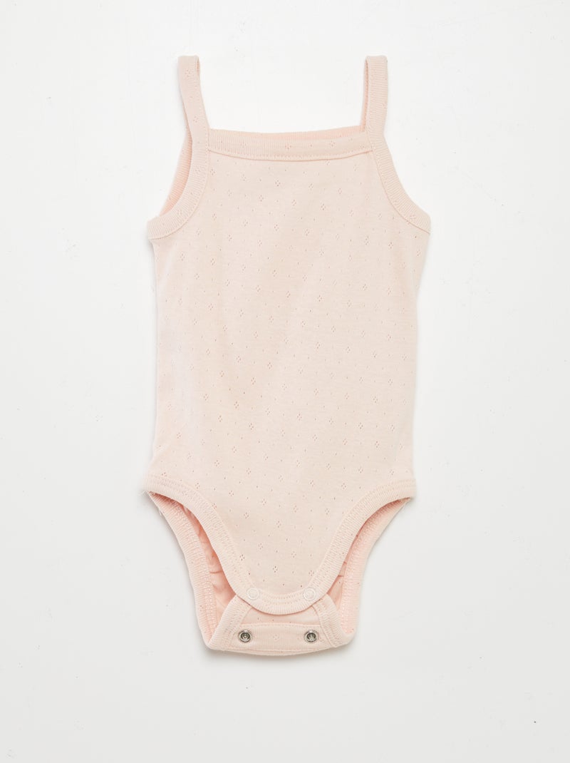 Bodies evolutivos com alças - lote de 3 ROSA - Kiabi