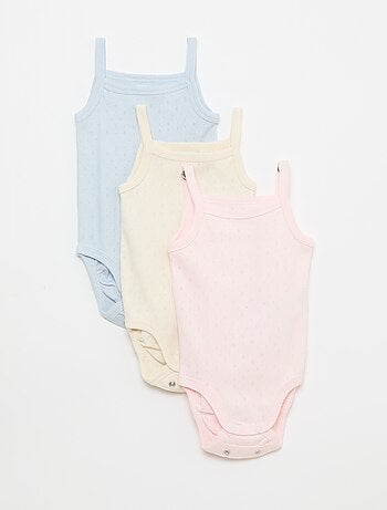 Bodies evolutivos com alças - lote de 3