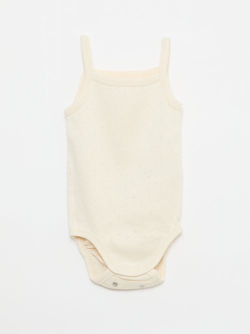 Bodies evolutivos com alças - lote de 3 - Kiabi