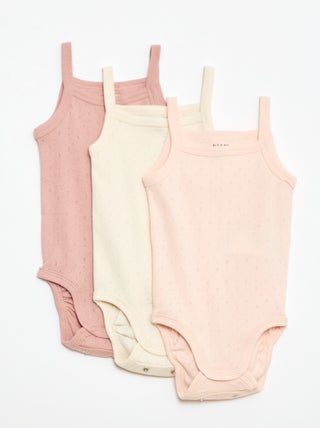 Bodies evolutivos com alças - lote de 3