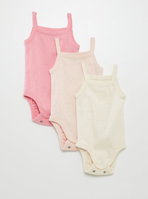 Bodies evolutivos de alças - Pack de 3 - Kiabi
