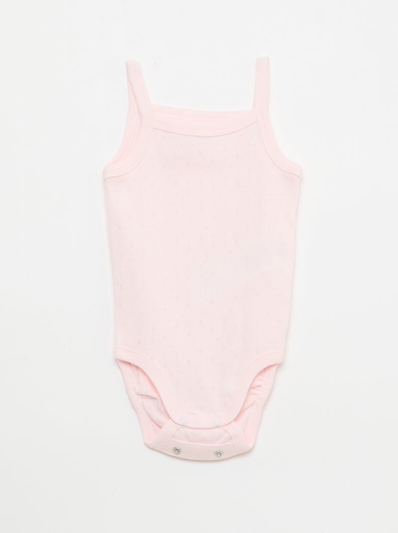 Bodies evolutivos de alças - Pack de 3 Rosa - Kiabi