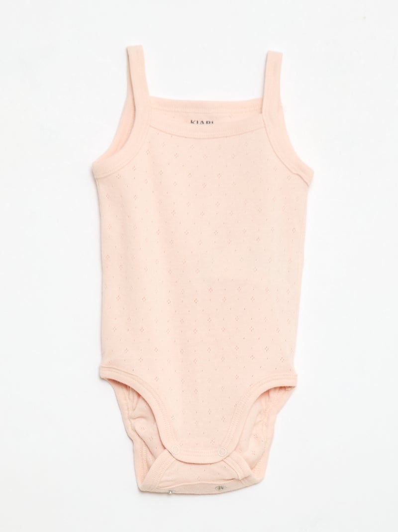 Bodies evolutivos de alças - Pack de 3 Rosa - Kiabi