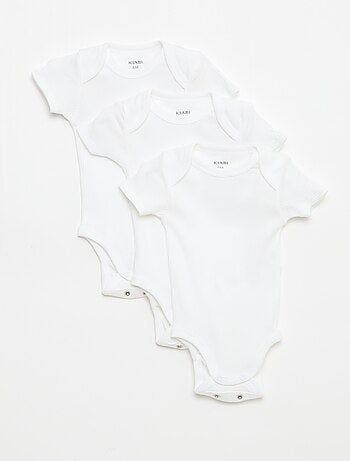 Bodies evolutivos em malha lisa - Lote de 3