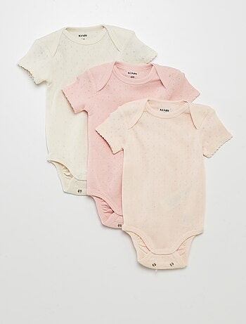 Bodies evolutivos em malha lisa - Lote de 3