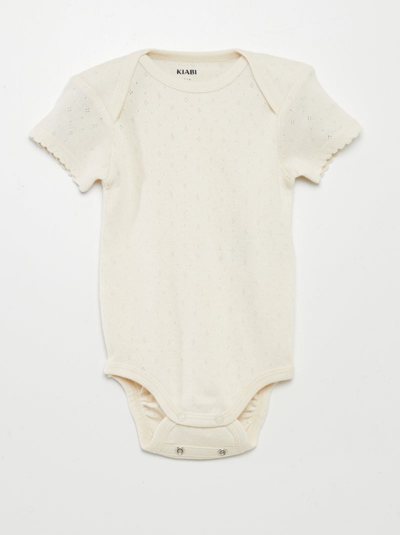 Bodies evolutivos em malha lisa - Lote de 3 ROSA - Kiabi