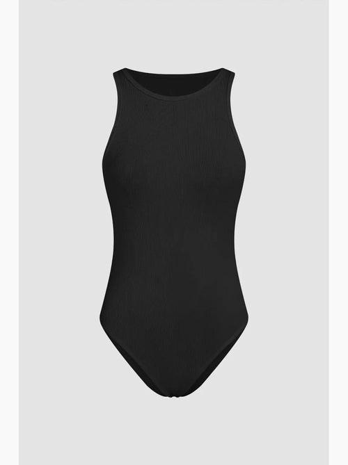Body básico com gola redonda hiccup - Kiabi Body básico com gola redonda hiccup - Kiabi