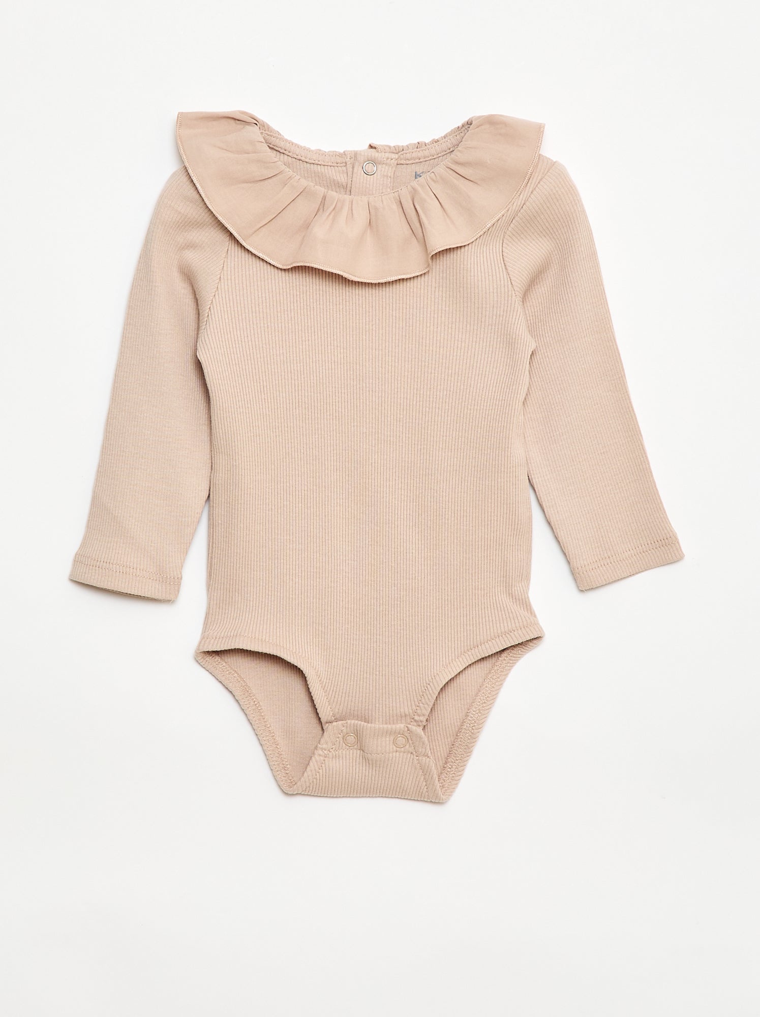 Body canelado com gola