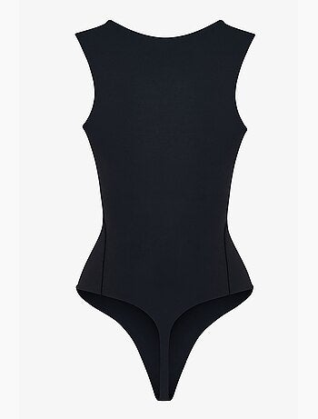 Body com decote em u e textura suave penti