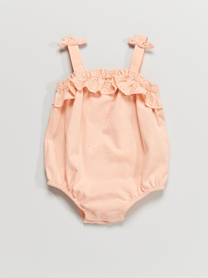 Body com detalhe em bordado inglês ROSA - Kiabi