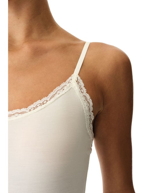 Body com detalhe em renda penti - Kiabi Body com detalhe em renda penti - Kiabi