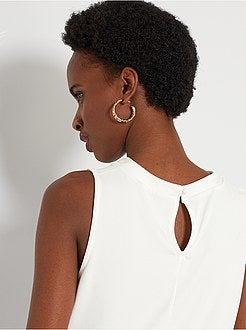 Body com drapejado fantasia - Kiabi