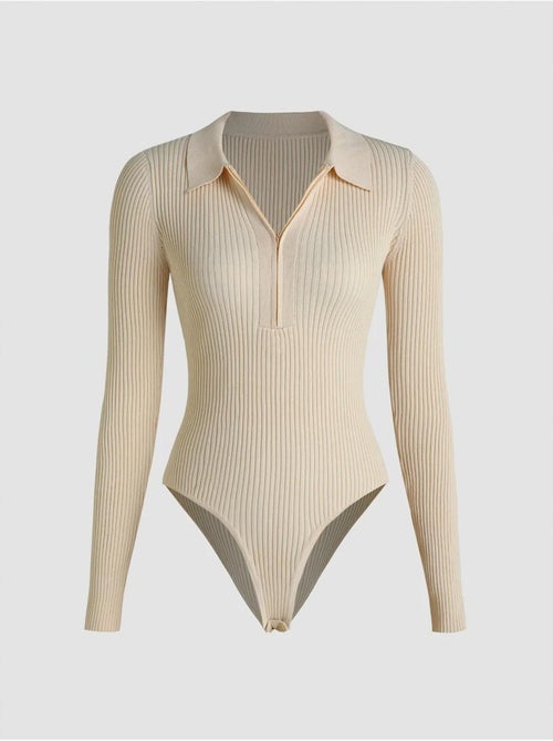 Body com fecho e gola polo hiccup - Kiabi Body com fecho e gola polo hiccup - Kiabi