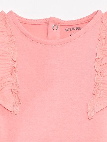 Body com folhos e sem mangas