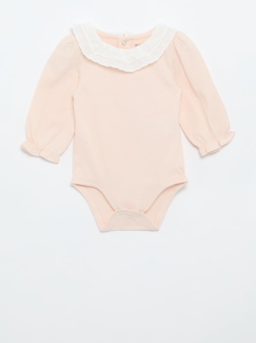 Body com gola babada - Kiabi