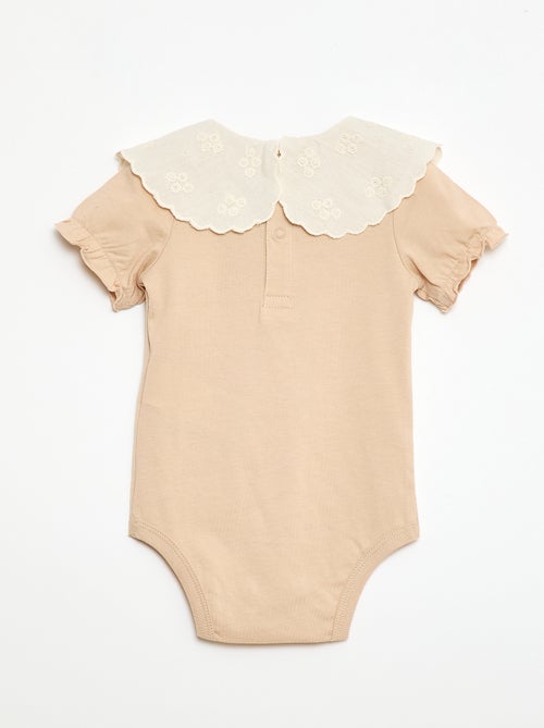 Body com gola Claudine - Kiabi